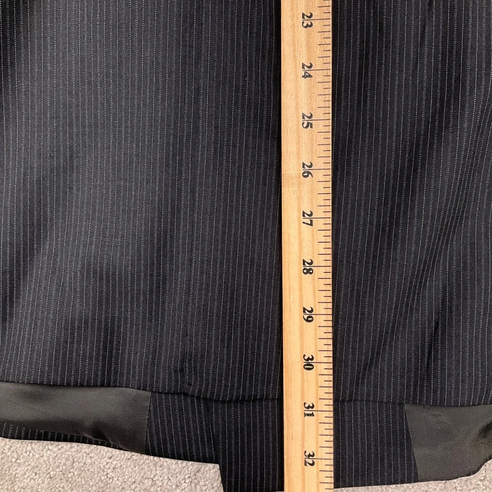 Lauren Ralph‎ Lauren Blazer Mens 44R Charcoal Pinstripe Double Breasted Jacket